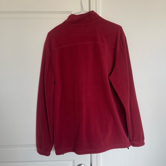 Red fleece quarter zip jacket - Picture 3 of 3
